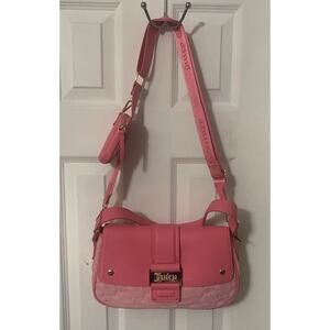 NWT Juicy Couture Y2Cute Flap Pink Lemonade Shoulder Crossbody Bag Purse Coin